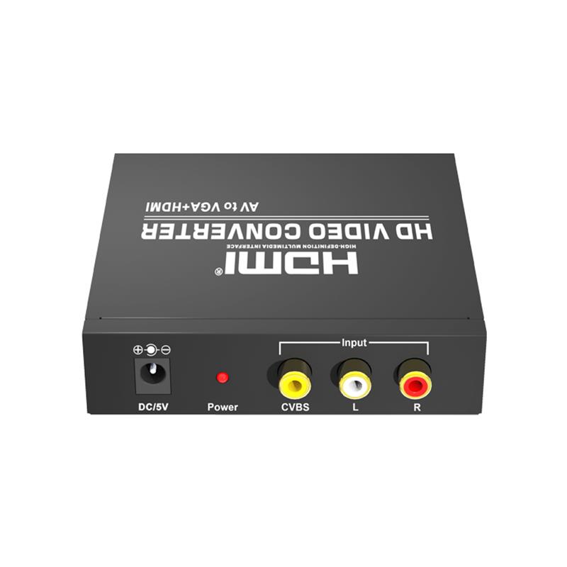 Převodník AV na VGA + HDMI Converter Up 720P / 1080P