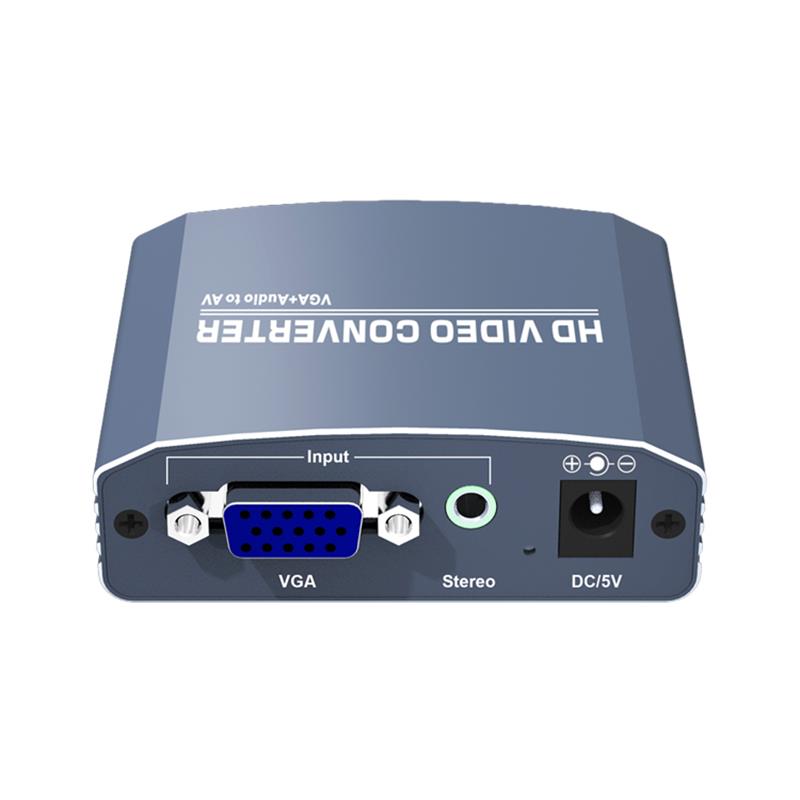VGA + Stereo Audio to AV Converter podporuje 1080P