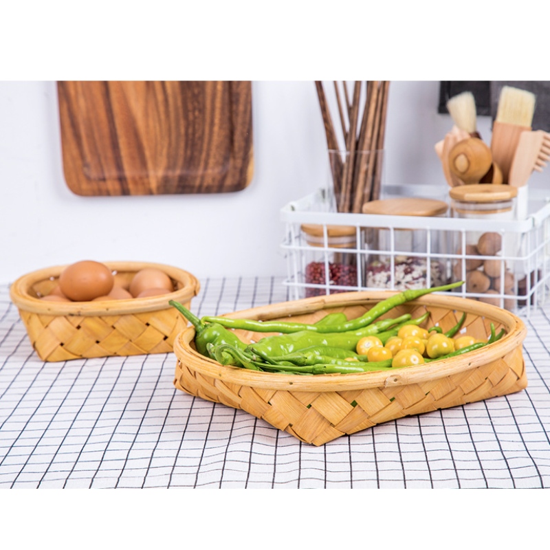 Wooden Woven Tray