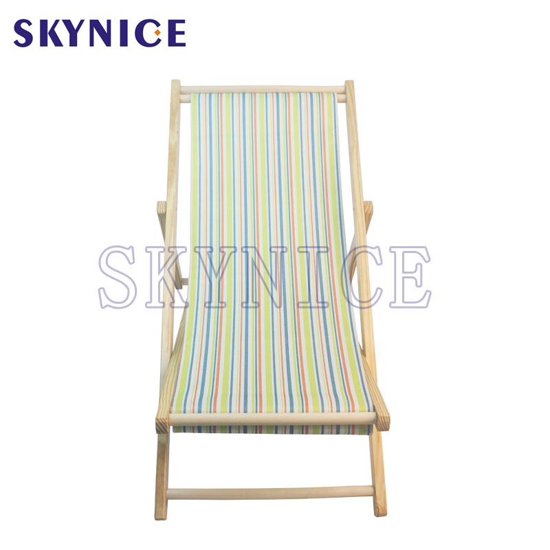 Skládací lehátko Wood Beach Sling Deck