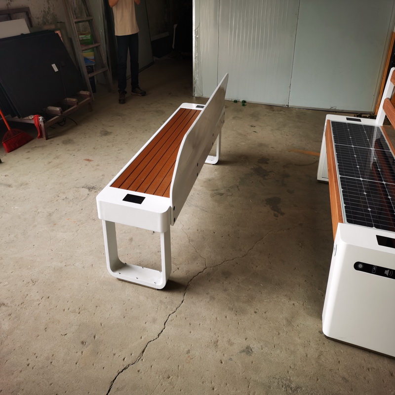 Hot Sale High Quality Bluetooth Smart Wifi USB nabíjení Gray Color Solar Bench for Park