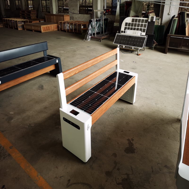 Hot Sale High Quality Bluetooth Smart Wifi USB nabíjení Gray Color Solar Bench for Park