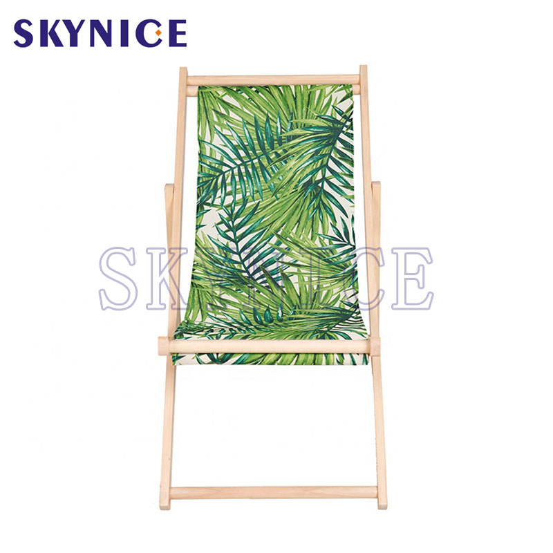 Seaside Fabric Wooden Folding Beach židle