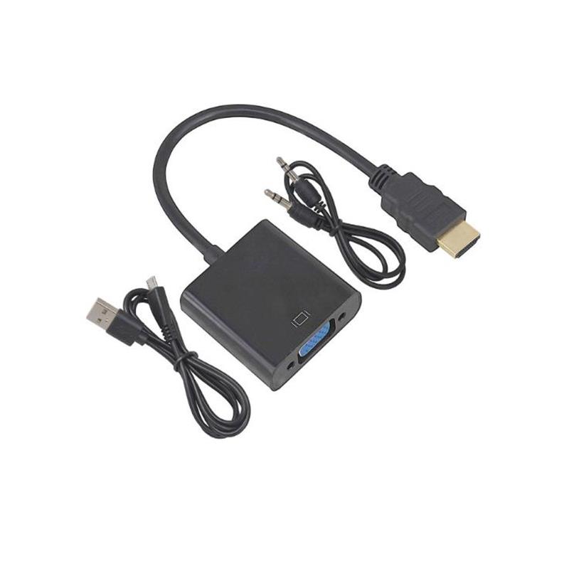 1080P HDMI pro VGA 15cm kabel s 3.5mm audio, Micro USB pro nabíjení