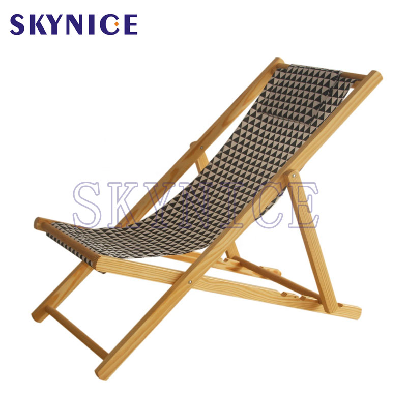 Poklon bazén Zahradní dřevěné Beach židle