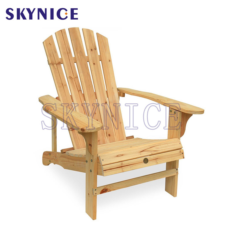 Přírodní barva Outdoor Beach Wood Adirondack Chair