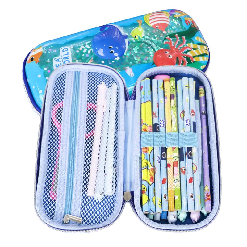 Růžový králík Vysoká kapacita Glitter School Studient Pencil Bag