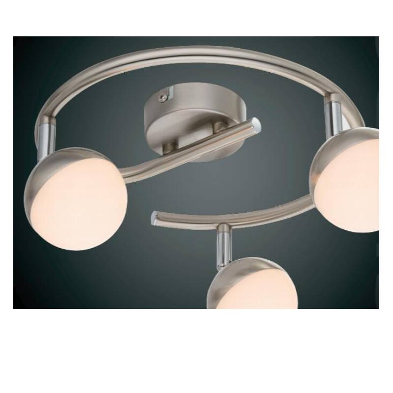 Vysokonapěťové LED bodové světlo-3, s plastovým odstínem s půl koulí