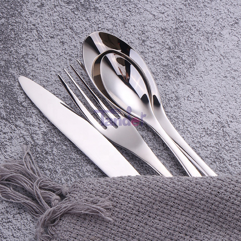 evropský styl 4 ks zrcadlo leštidlo svatba nerez ocel modern í flatware