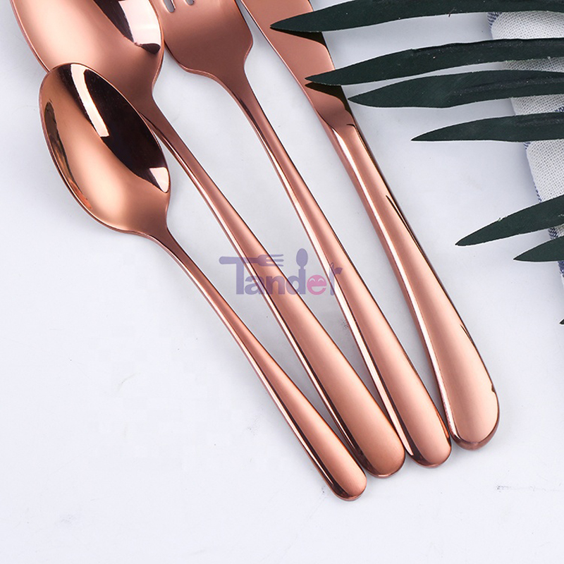 elegantní design inox flatware set in stock nerez ocele red wed cutlery