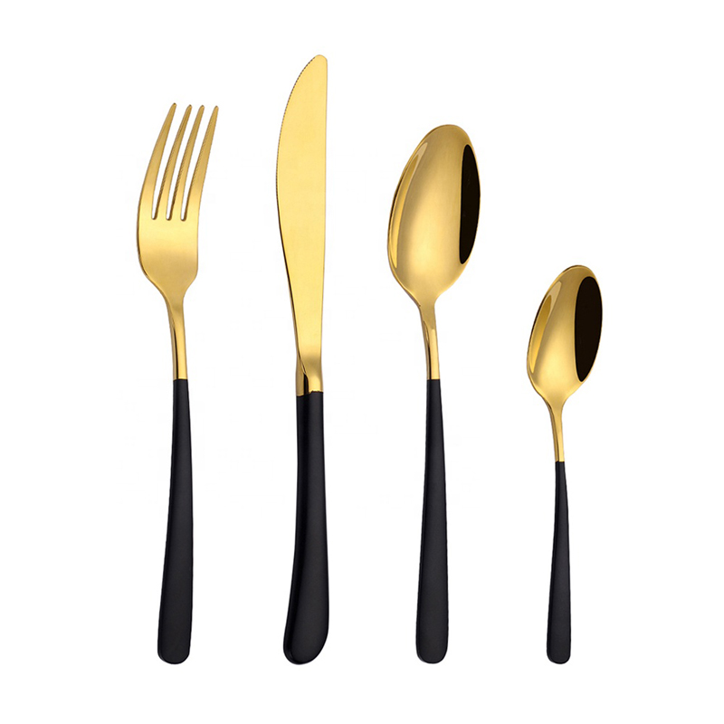 Tander elegantní design 20 kus 4 osoba zlaté příbory set nerezové oceli