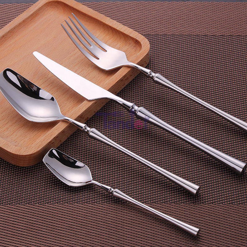 Mirror polské slim pase style flatware stříbrné nerezové oceli eko přátelské příbory