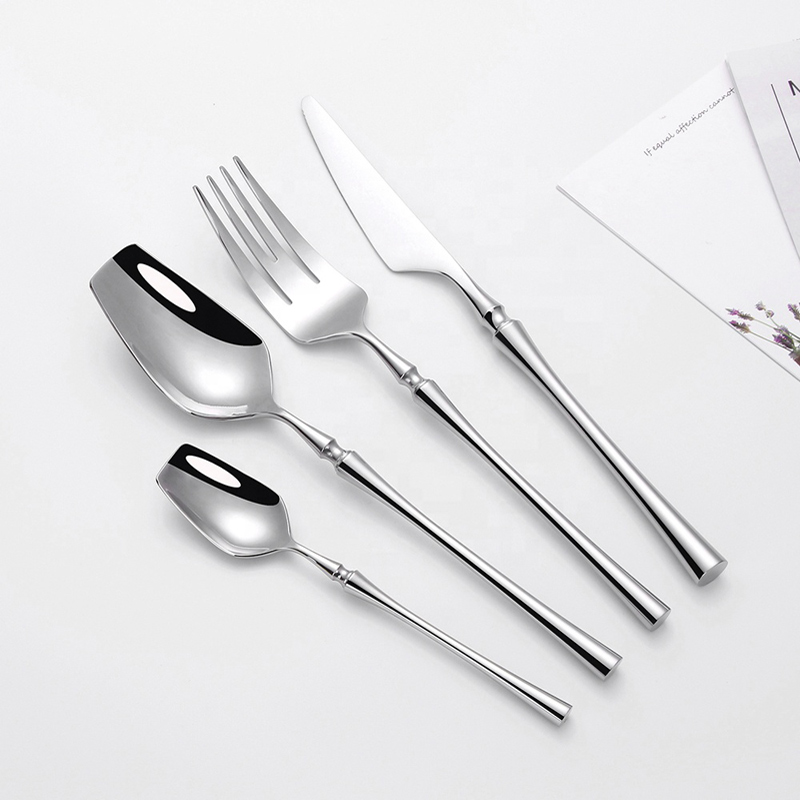 Mirror polské slim pase style flatware stříbrné nerezové oceli eko přátelské příbory