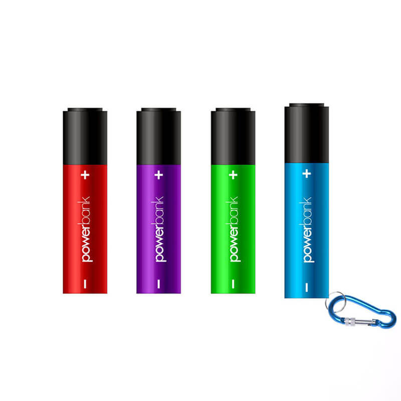 Lipstick-Sised Přenosný nabíječ s LED Flashlight
