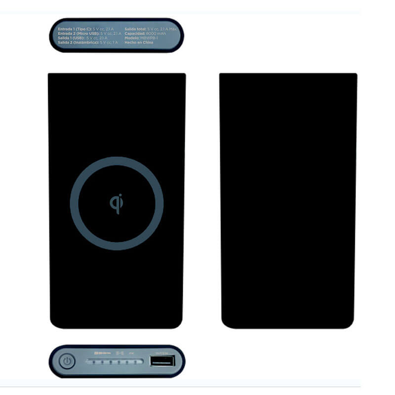 10000MAH Power Bank s Wireless Charger Pad (For Smart Phones, Airpods)