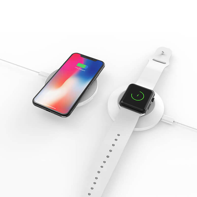 Obě strany Bezdrátové nabíjení pro iPhone a iWatch