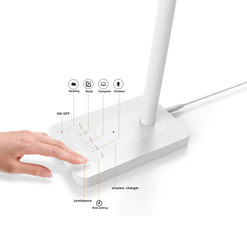 LED Desk Lamp Fast Wireless Charger