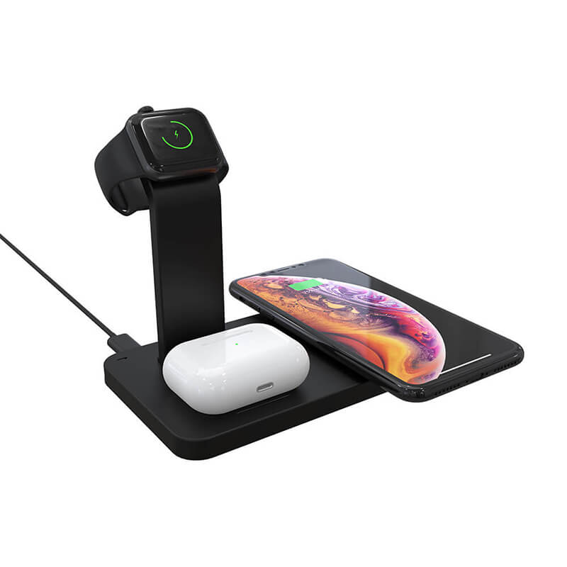 Bezdrátová nabíjecí stanice 3 v 1 (pro iPhone, letiště a Apple Watch)