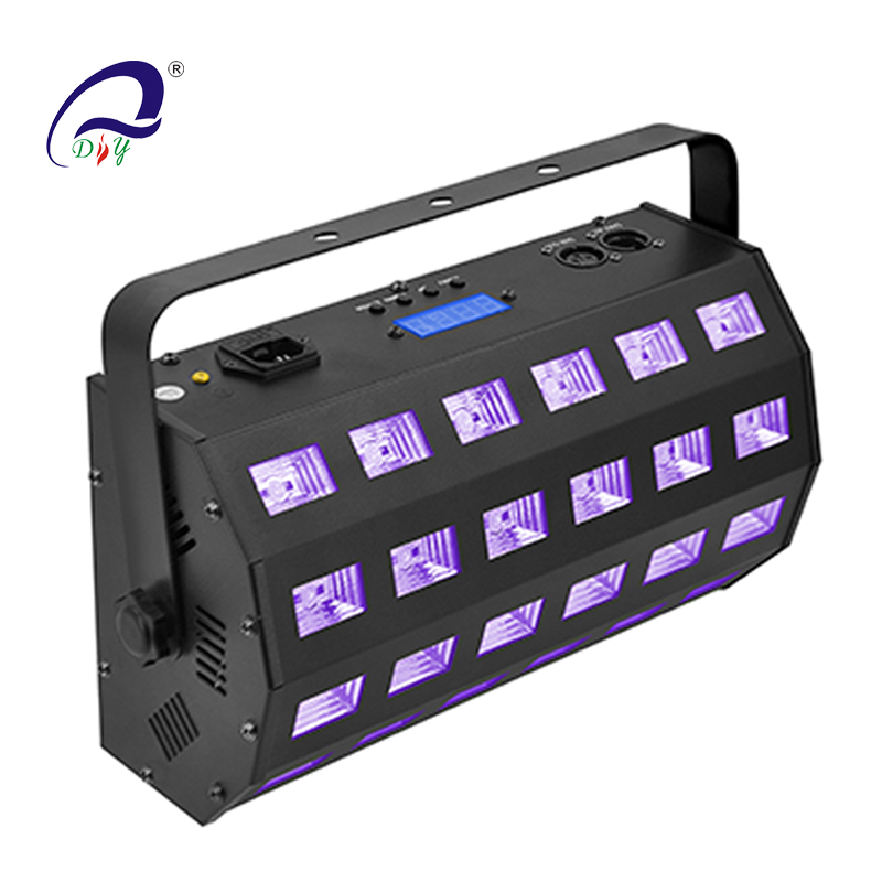 LED-UV24DMX LED UV. Černé temné světlo pro disco a Vánoce