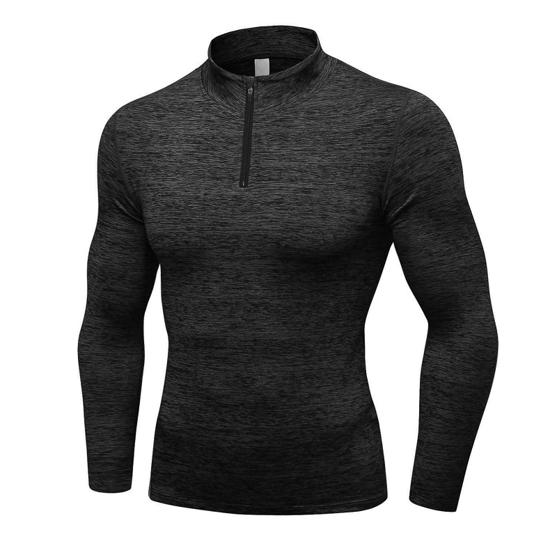 Nejlepší kvalita s dlouhým rukávem pruh pánské ležérní cvičení topy množství polyester / Spandex Oem Anti Čína Technics styl