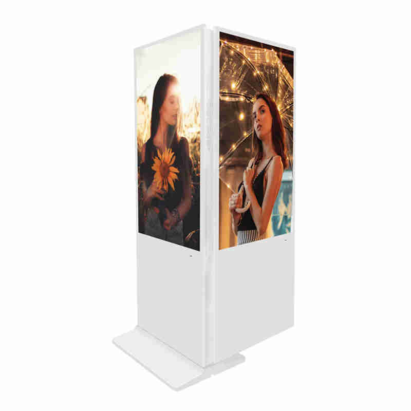 32 palcová podlaha Uptanding Double Sided Digital Signage kiosk Advertising Player Billboard for shopping Mall, chain store and bank lobby