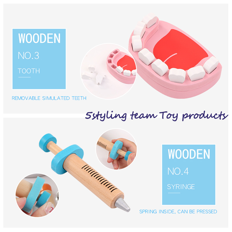 Cloth bag simulace přenosné zdravotní sestra dětské role simulace hrát hru na dům expert dřevěné hračky