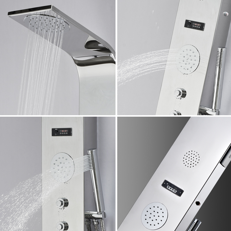 Sprchový panel z nerezové oceli CF8221, Koupelnové sprchové panely, Masážní sprcha