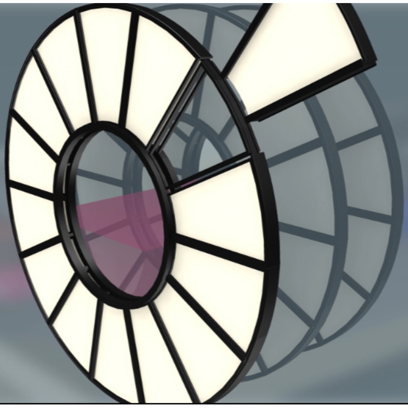 Úplně uzavřený typ diskového filtru