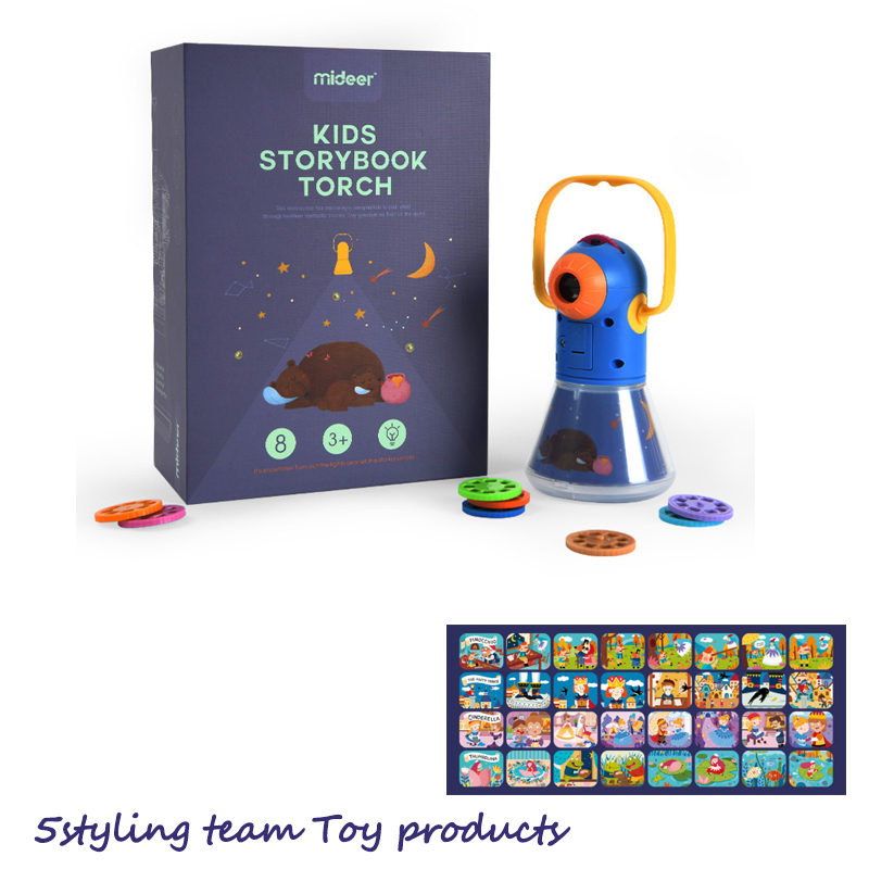 Multifunkční příběhový projektor Mideer Milu, tříbarevná světelná hračka spící světlo v noci