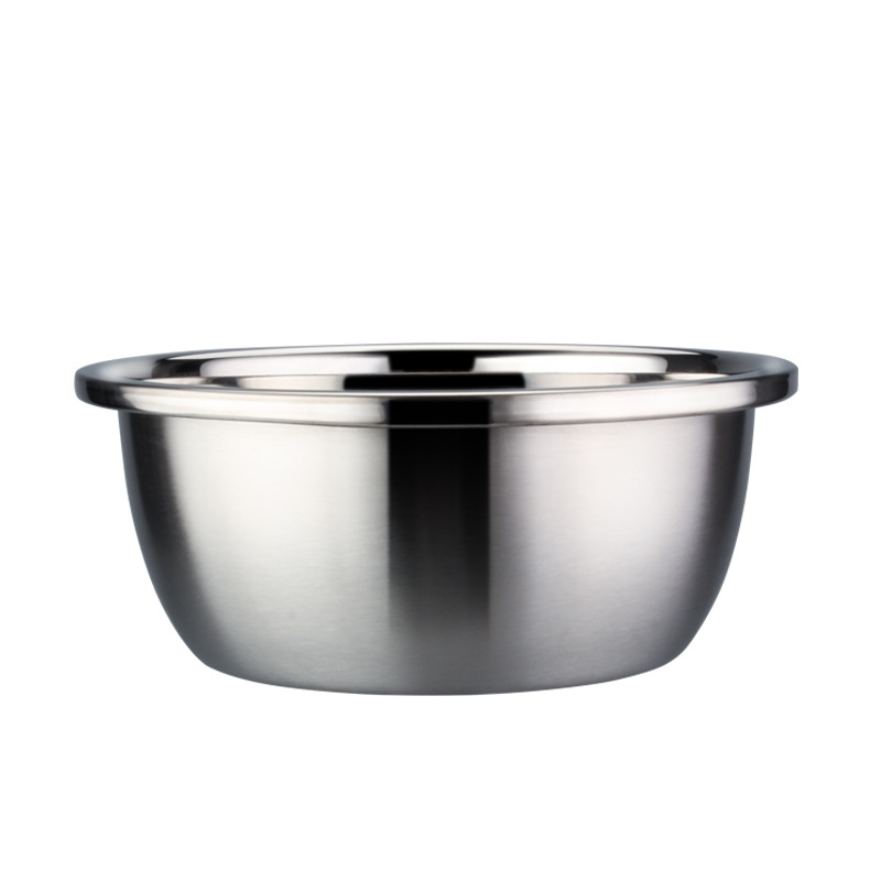 Kuchyňský nástroj Stainless Steel 201/304 Pevná a Durable Basin Thin Edge Basin Salad Směng Bowl
