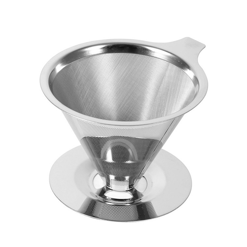 Stainless Steel Drip znovupoužitelný Pour over Stand Mesh Coffee Filtr