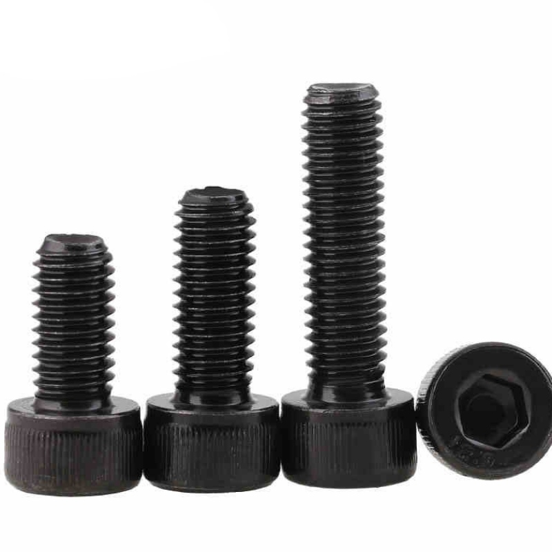 Black cup head screw