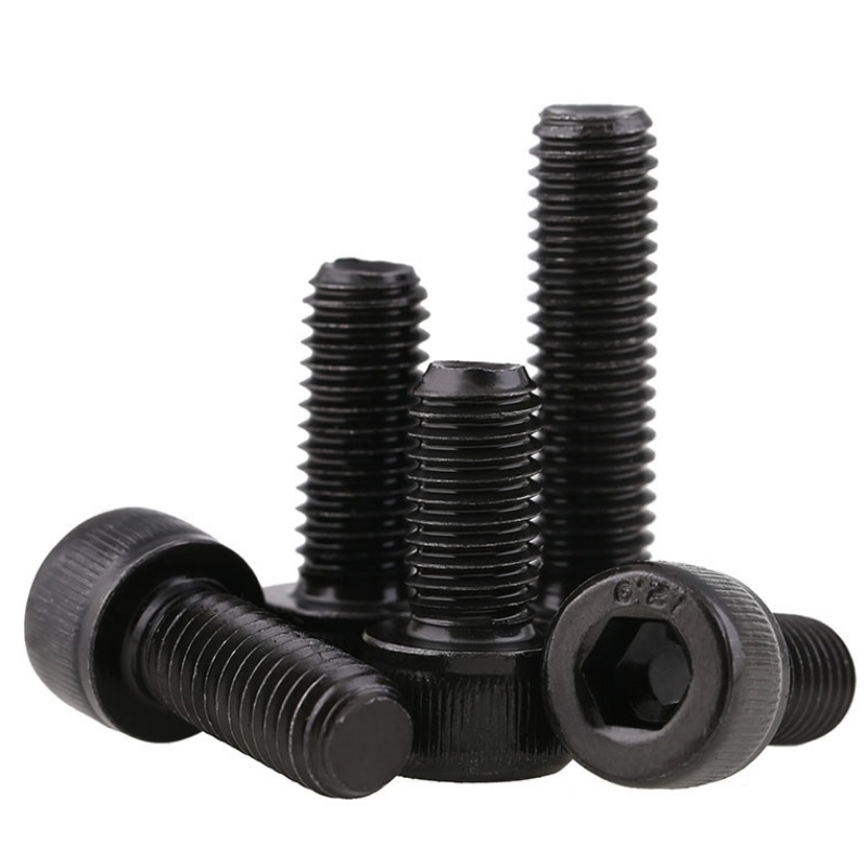 Black cup head screw