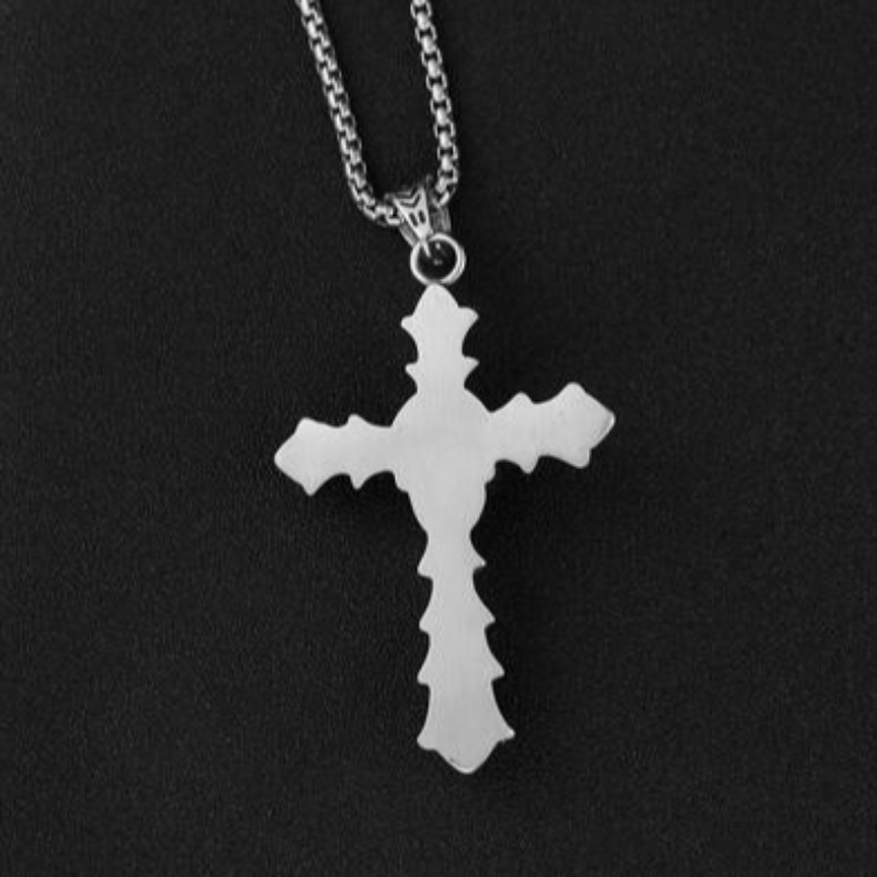 Evropské a americké příslušenství velkoobchodní evropský a americký retro gotický muž\'s Stainless Steel Skull Pendant Fashion Cross Skull Pendant