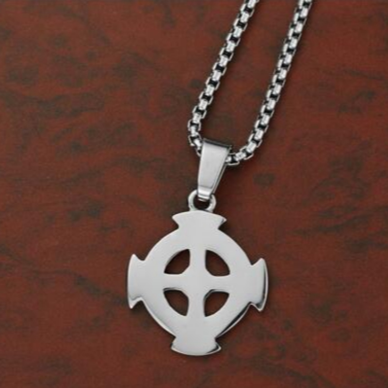 Osobní šperky korejský módní muž\\'s Stainless Steel Cross Pendant tag Retro Pattern Cross Pendant