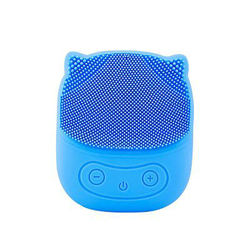 Voděodolný přenosný čisticí kartáček na obličej Silikonová zvuková vibrace Mini Cleaner Hloubkový čistič pokožky Masáž obličeje