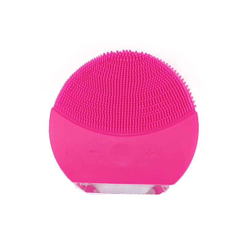2020 Elektrický čisticí kartáček na obličej Silikonová zvuková vibrace Mini Cleaner Hluboká póry Čistící pleť Masážní obličejový kartáč