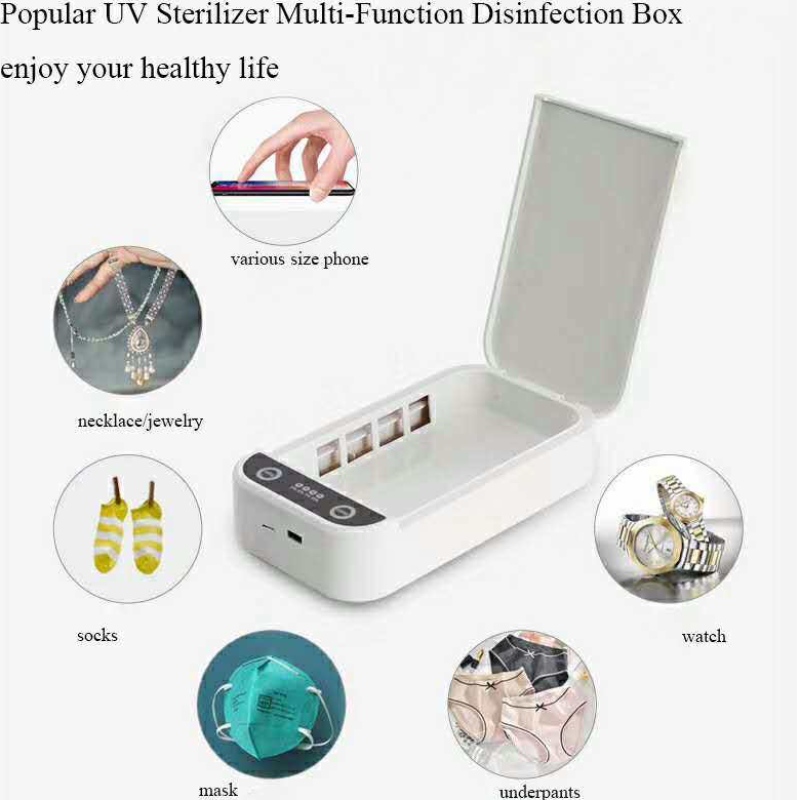 Multifunkční sterilizátor UV Sanitizér Disinfekce Box