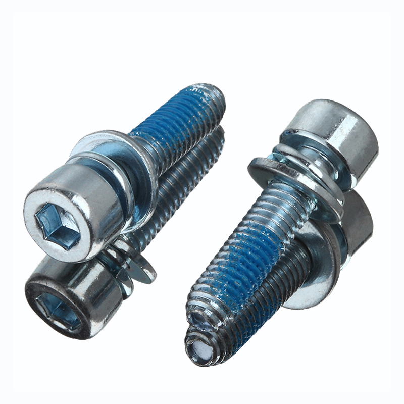 Čínský dodavatel DIN912 Modrý zinek Hex Socket Cup Head Screws s Nylok