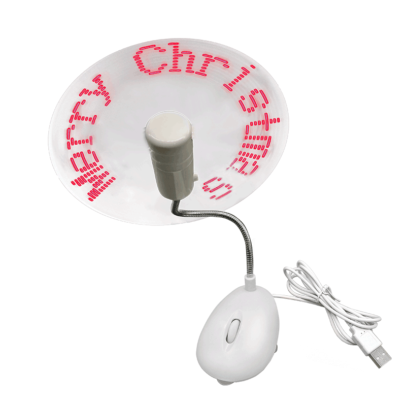 Stolní USB ventilátor s LED displejem S03