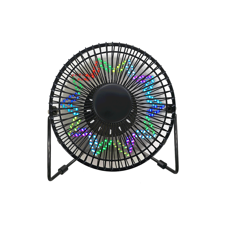 LED hodiny s ventilátorem s teplotním časem 6 palců (6B)