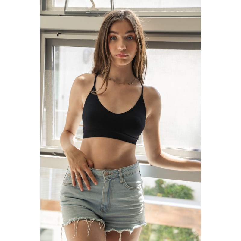 GA-5525 Bezešvé holicí strojek Slash Back Bralette