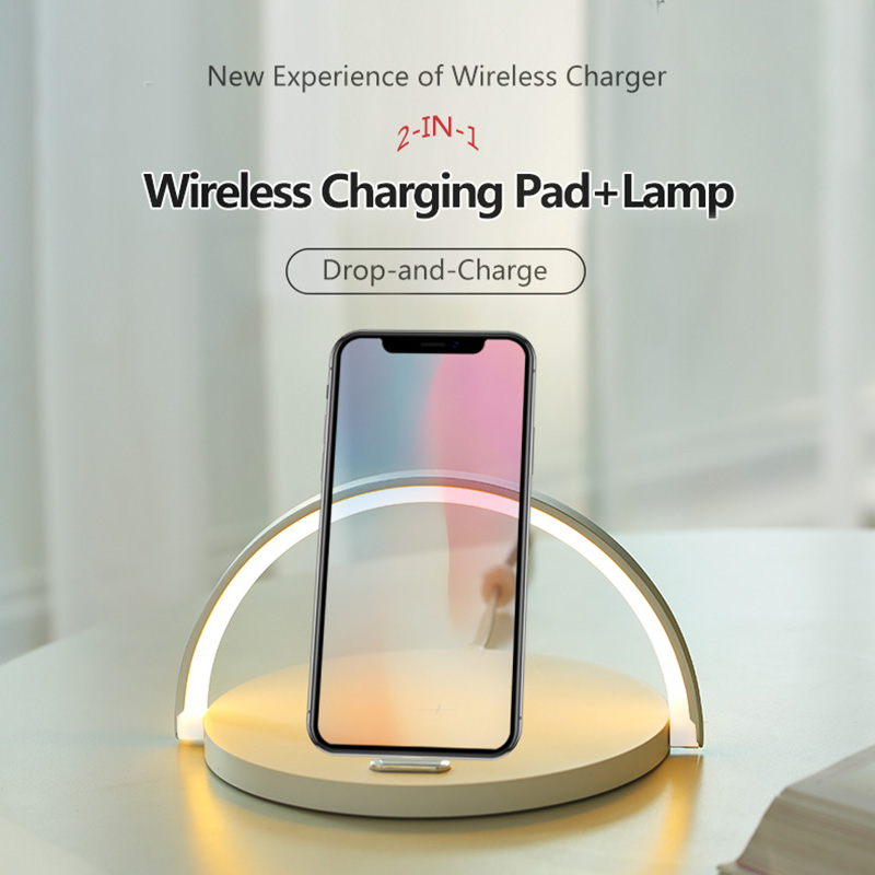 Bezdrátová nabíječka pro mobilní telefon S21 LED lamp