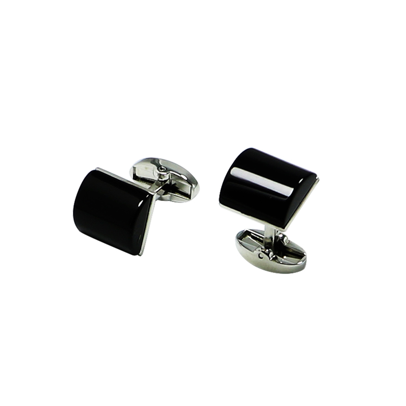 Black Agate Men\\\'s Shirts Cuff Links