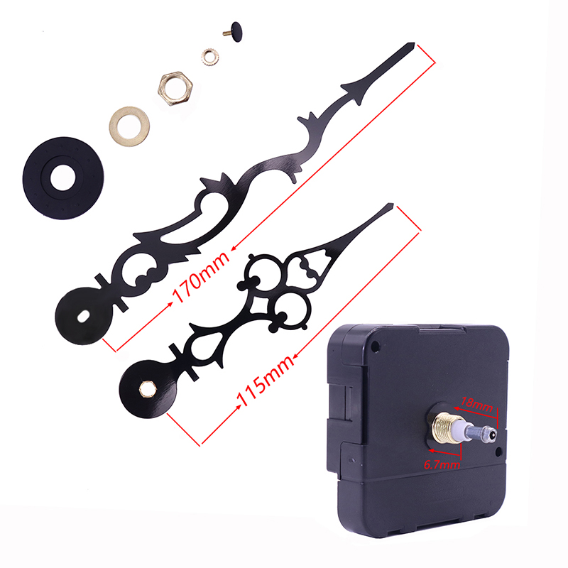 velkoobchod 15mm velký točivý moment I hřídel nástěnné hodiny s hodinami rukama