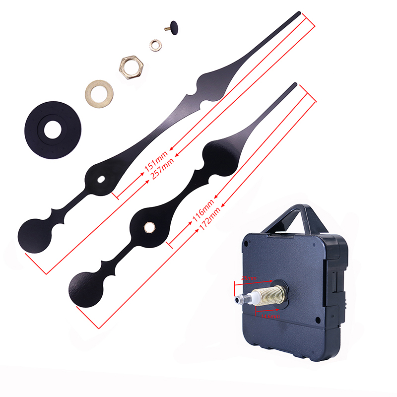 HR1688 23mm velký točivý moment I hřídel stěnové hodiny a hodinové ručičky