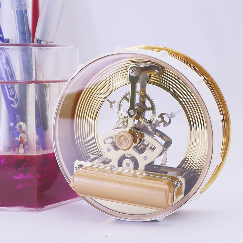 97MM zlatá kovová kostra hodiny vložka
