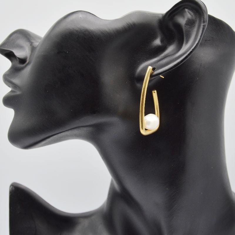 Vlasové perlové náušnice, módní šperky, šperky z Pearl Jewelry