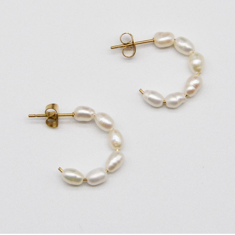 Vlasové perlové náušnice, módní šperky, šperky z Pearl Jewelry