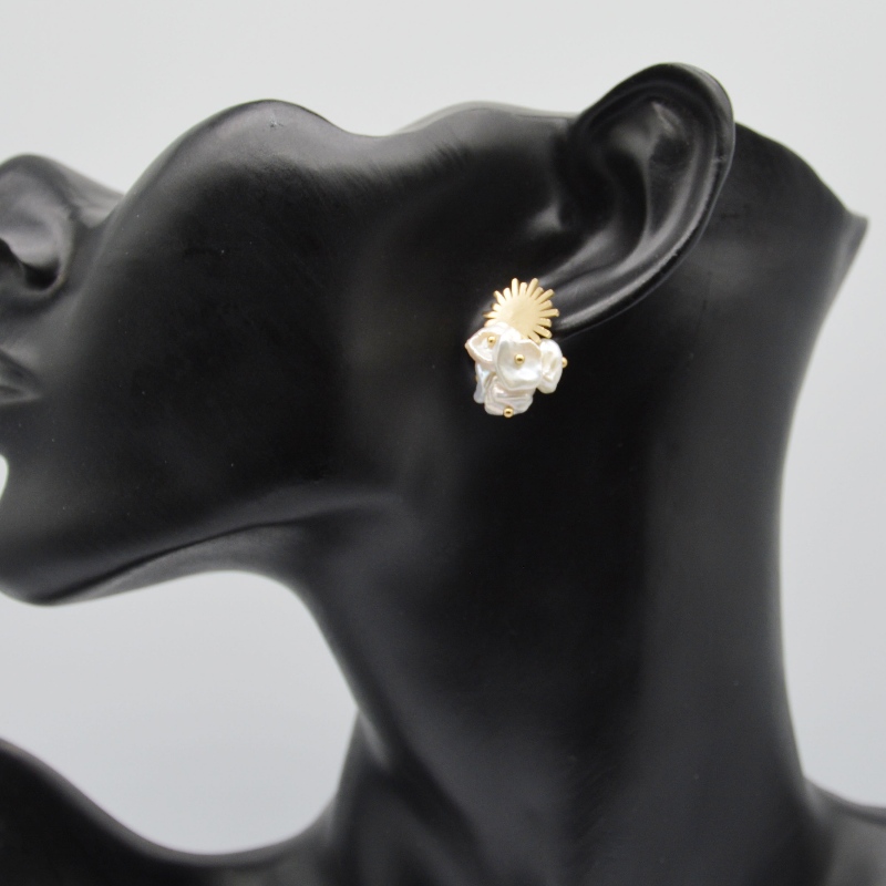 Vlasové perlové náušnice, módní šperky, šperky z Pearl Jewelry rfbear0134